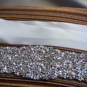 Bridal Sash - Crystal Accessories